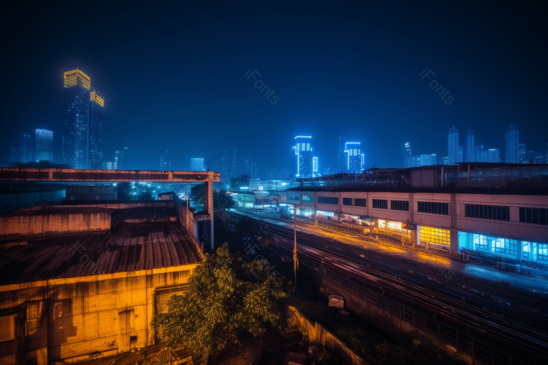 商务背景城市高速夜景摄影图,高清,摄影图,摄影图片,图片大全,摄影图免费下载